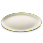 Plato Omada SANALIVING Dinner Plate 24xh2cm blanco/verde VerdeMela