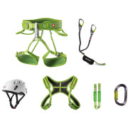 Juego de vía ferrata Ocún Via Ferrata Twist+Chest Pail Set verde Green