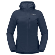 Chaqueta de mujer Norrona falketind aero60 Zip Hood azul oscuro Indigo Night