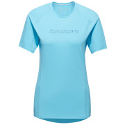 Camiseta de mujer Mammut Selun FL T-Shirt Women Logo azul claro cool blue