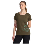 Camiseta de mujer Kilpi Garove verde oscuro dark green