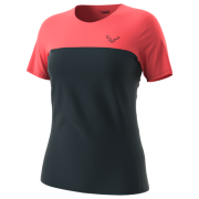 Camiseta funcional de mujer Dynafit Traverse S-Tech S/S Tee W negro/rosa blueberry HOT CORAL/1840
