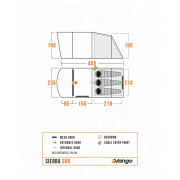 Tienda familiar Vango Sierra 300