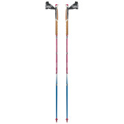 Bastones de carrera de senderos TSL Trail Carbon 4 Cork Cross Sky rosa/azul SKY