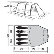 Tienda de campaña Easy Camp Wilmington 500