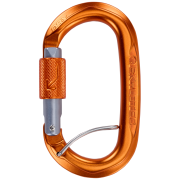 Mosquetón Climbing Technology Obx BGL naranja/gris Titanium/Orange/Titanium