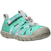 Sandalias para niños Keen Seacamp II Cnx Children Bright Aqua/Giggle Pink azul claro bright aqua/giggle pink