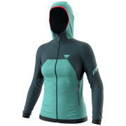 Chaqueta de mujer Dynafit Tour Wool Thermal W Hoody azul/verde blueberry BRITTANY/8060