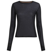 Camiseta de mujer Icebreaker Women Merino Blend 75 Cool-Lite™ Featherlight™ LS Crewe negro Black