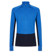 Camiseta funcional de hombre Icebreaker Men Mer 260 ZoneKnit LS Half Zip azul Midnavy/Lazu/Cb
