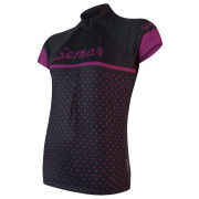 Maillot de ciclismo para mujer Sensor Cyklo Dots negro