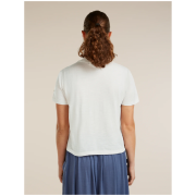 Camiseta de mujer Icebreaker Merino 150 Tech Lite SS Crop Tee NZ Flora