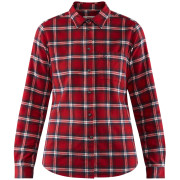 Camisa de mujer Fjällräven Övik Flannel Shirt W rojo Deep Red