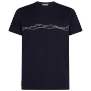 Camiseta de hombre Icebreaker Men Merino 150 Tech Lite SS Tee Mountain Pulse azul oscuro Midnight Navy