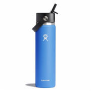 Botella térmica Hydro Flask Wide Flex Straw Cap 24 oz azul/gris cascade