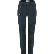 Pantalones de mujer Fjällräven Nikka Trousers Curved W azul oscuro Dark Navy