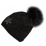 Gorro de mujer Sherpa Pham negro black