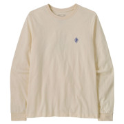 Camiseta de hombre Patagonia M's L/S MW Hut Tripper Skyline T-Shirt beige Undyed Natural