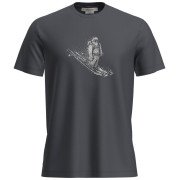 Camiseta de hombre Icebreaker M Mer 150 Tech Lite SS T Skiing Yeti negro Graphite