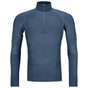 Camiseta funcional de hombre Ortovox 230 Competition Zip Neck M azul petrol blue