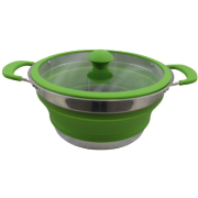 Olla Vango Cuisine 3L Non-Stick Casserole plata/verde herbal
