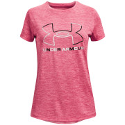 Camiseta para niños Under Armour Tech BL Twist SS rosa Jellyfish/White/Calypso