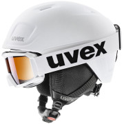 Juego de casco y gafas Uvex Heyya Pro Set blanco white-black mat