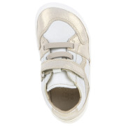 Zapatillas para niños Frodo Barefoot river White/Gold