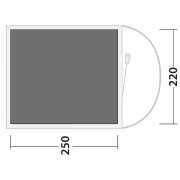 Suelo debajo de tienda de campaña Outwell Footprint Sky 2