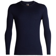 Camiseta de hombre Icebreaker Mens 200 Oasis LS Crewe azul oscuro MidnightNavy