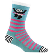 Calcetines de mujer Darn Tough Animal Haus Crew azul/rosa lagoon