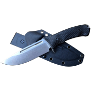 Cuchillo de caza Dachs Knives Erebus negro Black Micarta