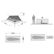 Tienda ultraligera para 1 persona Robens Vestis 1 mesh tent UL