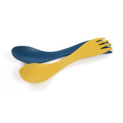 Cubierto para niños Light My Fire Spork Little 2-pack azul/amarillo Mustyyellow/Hazyblue