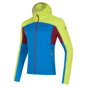 Sudadera de hombre La Sportiva Cosmic Hoody M azul claro Electric Blue/Lime Punch