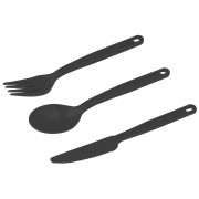 Juego de cubiertos Sea to Summit Camp Cutlery Set - 3pc negro Charcoal