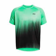 Camiseta funcional de hombre Under Armour Tech Fade SS verde/negro VaporGreen/Black