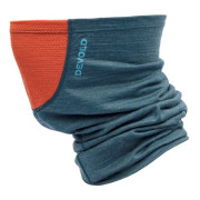 Cuello Devold Running Headover W/Reflex azul/naranja Pond