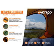 Tienda de campaña de senderismo Vango Apex Compact 200