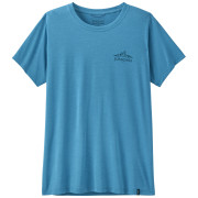 Camiseta de mujer Patagonia Women's Capilene Cool Daily Shirt - Cloud Crag azul Shore Blue - Light Shore Blue X-Dye
