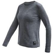 Camiseta de mujer Sensor Merino Lite gris anthracite gray
