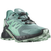 Zapatillas de carrera para mujer Salomon Supercross 4 GTX azul claro Dusty Turquoise / India Ink / Blue Haze