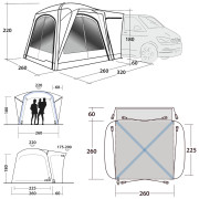 Carpa de autocaravana/furgoneta Outwell Bremburg Air 2023