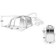 Carpa de autocaravana/furgoneta Outwell Milestone Nap