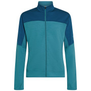 Sudadera funcional de hombre Icebreaker Men Merino Blend 300 RealFleece™ Descender LS Zip azul claro Topaz/Atlant/Cb