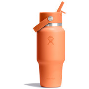 Taza térmica Hydro Flask Wide Flex Straw Travel Bottle 24 Oz naranja nectar orange