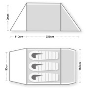 Tienda de campaña de senderismo Terra Nova Equipment Hoolie Compact 3