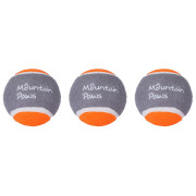 Juguete para perro Mountain Paws Dog Tennis Balls, 3 Pack naranja/gris Oarnge