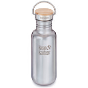 Botella de acero inoxidable Klean Kanteen Reflect w/Bamboo Cap 532 ml plata MirroredStainless