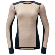 Camiseta funcional de mujer Devold Reverso Merino Shirt Wmn negro/beige Stone